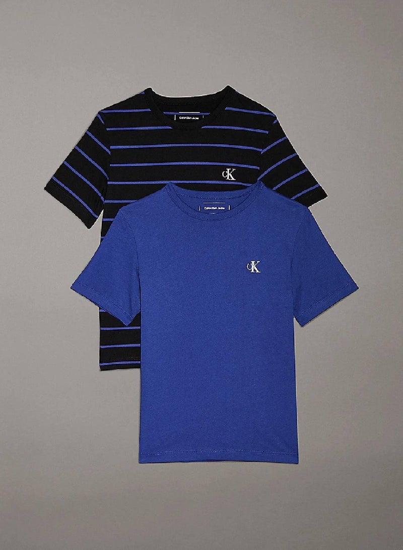 كالفن كلاين جينز طقم تيشرتات مكون من قطعتين - Image 1