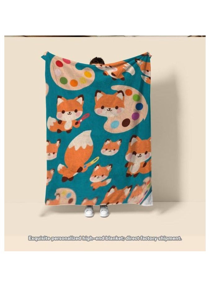 general Flannel thin blanket (warm and comfortable, suitable for sleep, gaming, dust removal and sandproof) 150cm*200cm - 32 - Image 1