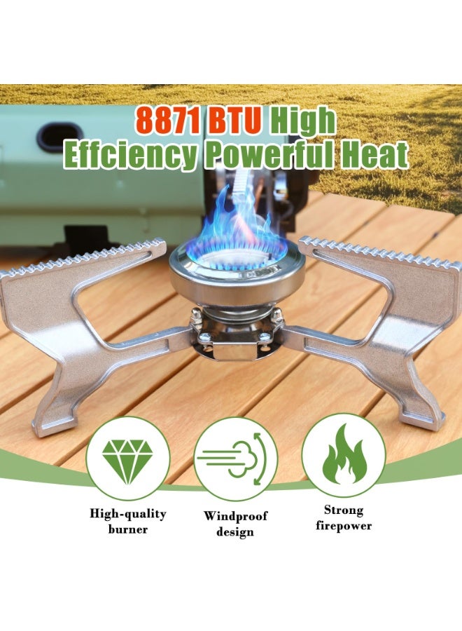 سبا لوكستيك 17700 وحدة حرارية بريطانية قابلة للطي موقد غاز البوتان التخييم - 5200W الموقد الغاز المحمولة ، مع حقيبة يد ، ومناسبة للطبخ في الهواء الطلق ، وعلى ظهره واستخدام في حالات الطوارئ - Image 3