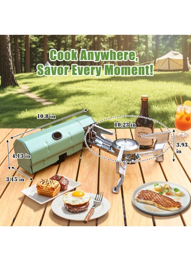 سبا لوكستيك 17700 وحدة حرارية بريطانية قابلة للطي موقد غاز البوتان التخييم - 5200W الموقد الغاز المحمولة ، مع حقيبة يد ، ومناسبة للطبخ في الهواء الطلق ، وعلى ظهره واستخدام في حالات الطوارئ - Image 5