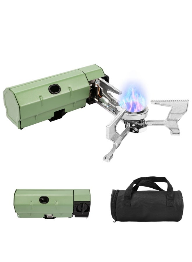 سبا لوكستيك 17700 وحدة حرارية بريطانية قابلة للطي موقد غاز البوتان التخييم - 5200W الموقد الغاز المحمولة ، مع حقيبة يد ، ومناسبة للطبخ في الهواء الطلق ، وعلى ظهره واستخدام في حالات الطوارئ - Image 1