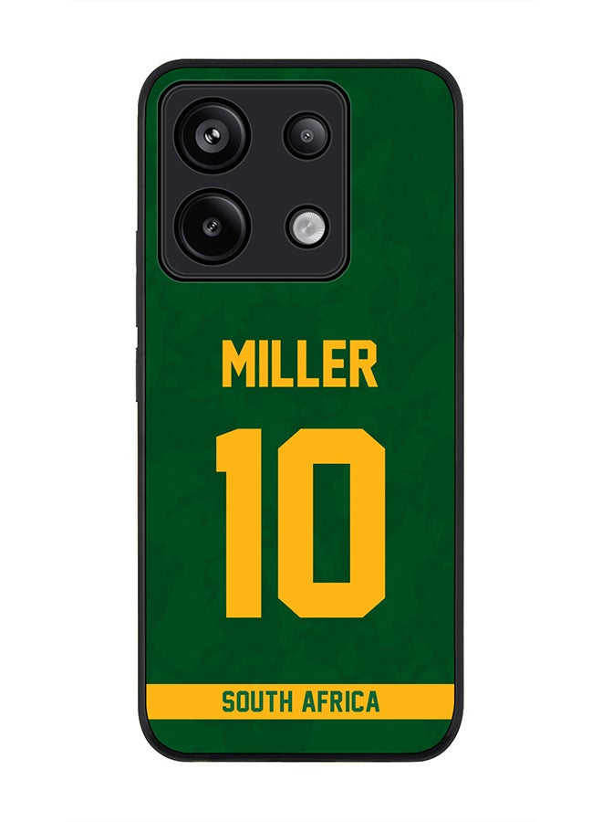 Stylizedd Rugged Black Edge Case for Xiaomi Redmi Note 13 Pro 5G, Slim fit Case Thin Cover -  Team South Africa AB de Villiers, Jersey No 17