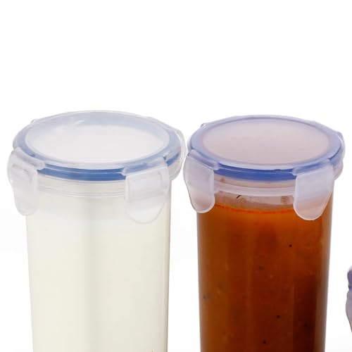MODINITY Plastic Storage Container Set of 5 (110ml–500ml) | Modular Fridge Organizer with Lids | BPA-Free, Airtight, Stackable Kitchen Box for Snacks, Fruits, Pantry & Food Storage - Image 5