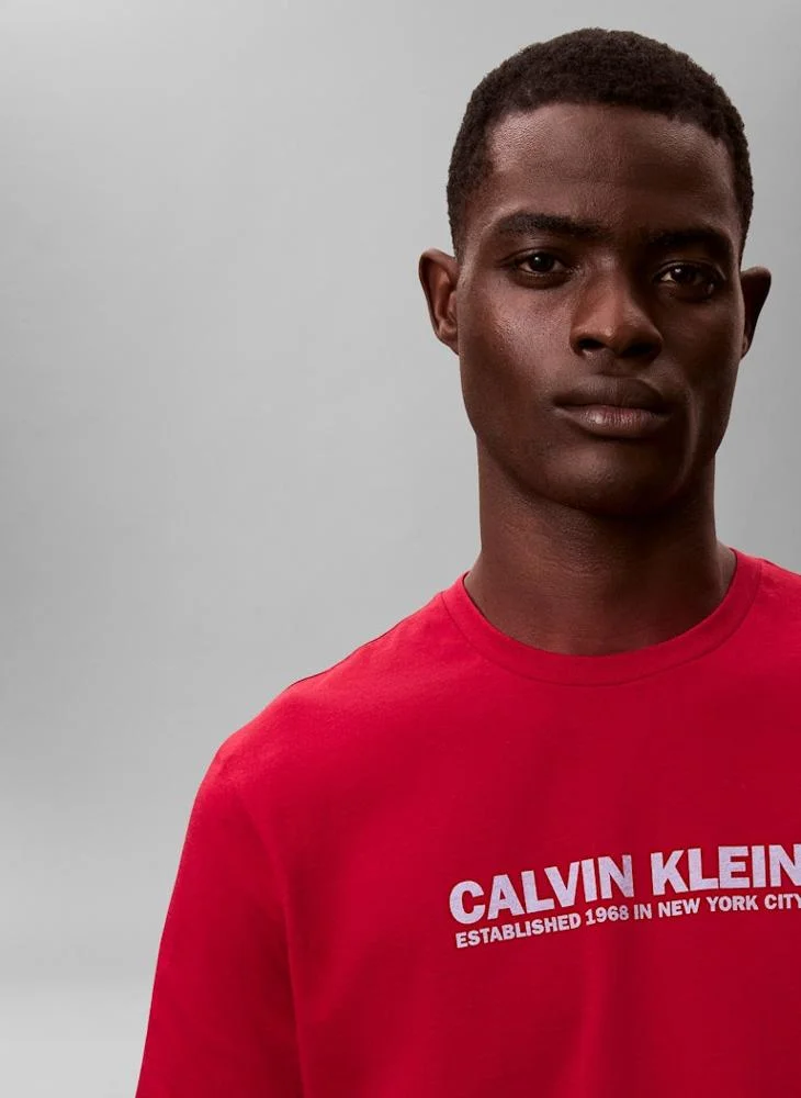 CALVIN KLEIN Graphic Crew Neck T-Shirt