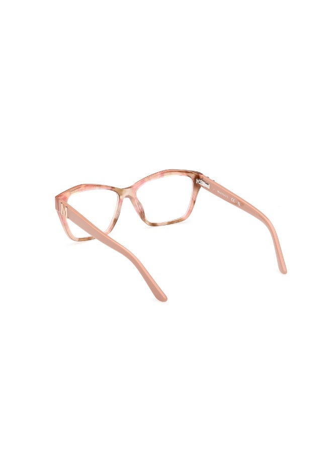 GUESS Gm0397 Square Acetate Frames For Women Size 54, Pink Avana - Image 3