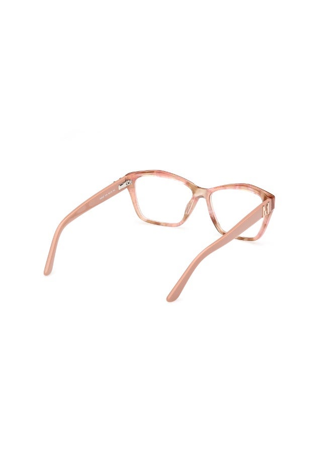 GUESS Gm0397 Square Acetate Frames For Women Size 54, Pink Avana - Image 5