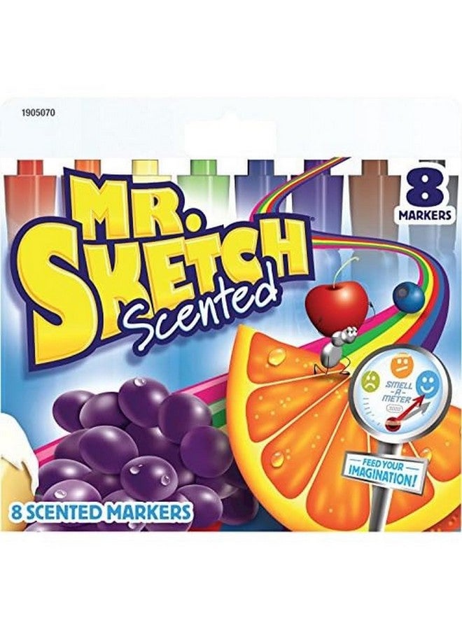 مستر.سكيتش مجموعة أقلام التحديد المائية المعطرة من Mr. Sketch، مقاس 4-7/8 × 3/4 بوصة، ألوان متنوعة - 059361