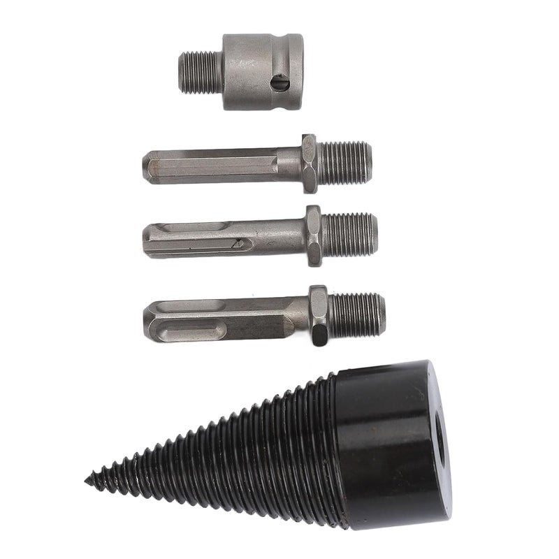 42mm Wood Log Splitter Drill Bit Set 5 Pcs for Quick Efficient Wood Splitting - Image 1