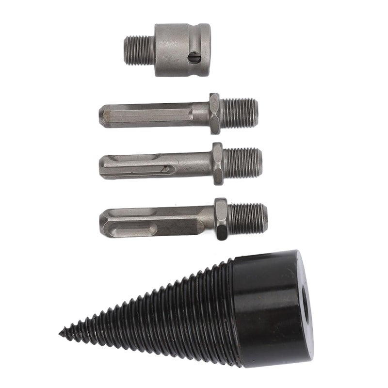 42mm Wood Log Splitter Drill Bit Set 5 Pcs for Quick Efficient Wood Splitting - Image 2