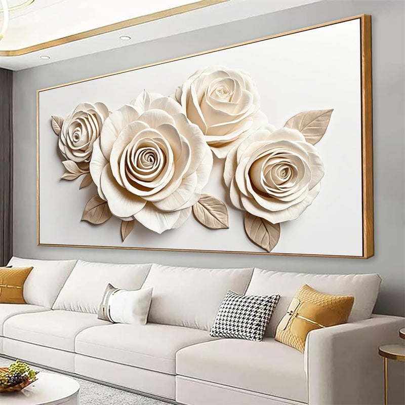 EMODA Premium Framed Canvas Wall Art 120x60 cm – High Resolution Printed Modern Outer Framed Artwork for Living Room, Bedroom, Office & Hallway – Ready to Hang Home Decor Wall Painting, Gift Idea - Image 1