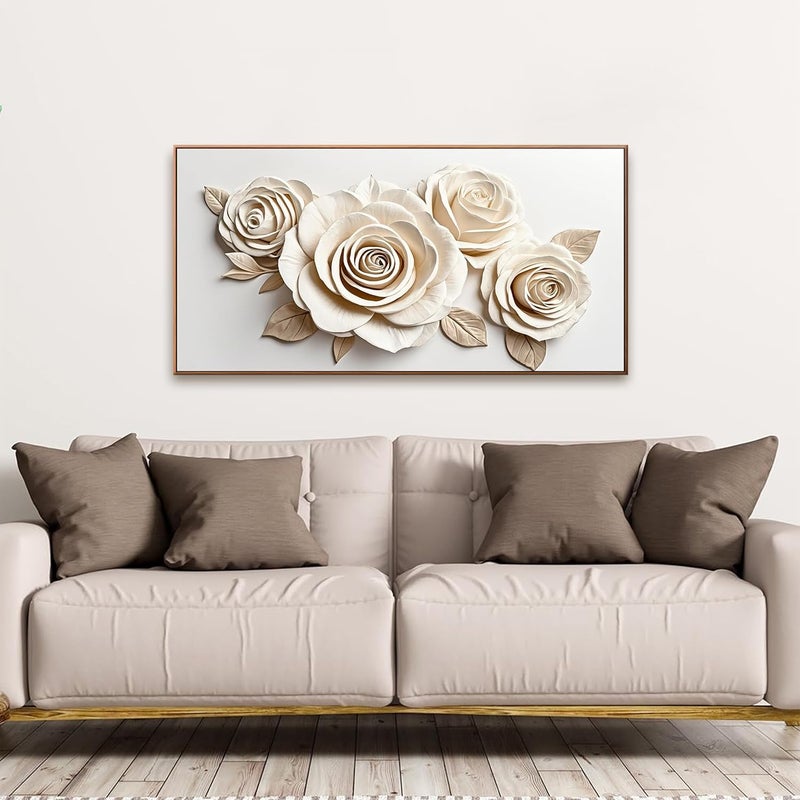 EMODA Premium Framed Canvas Wall Art 120x60 cm – High Resolution Printed Modern Outer Framed Artwork for Living Room, Bedroom, Office & Hallway – Ready to Hang Home Decor Wall Painting, Gift Idea - Image 4