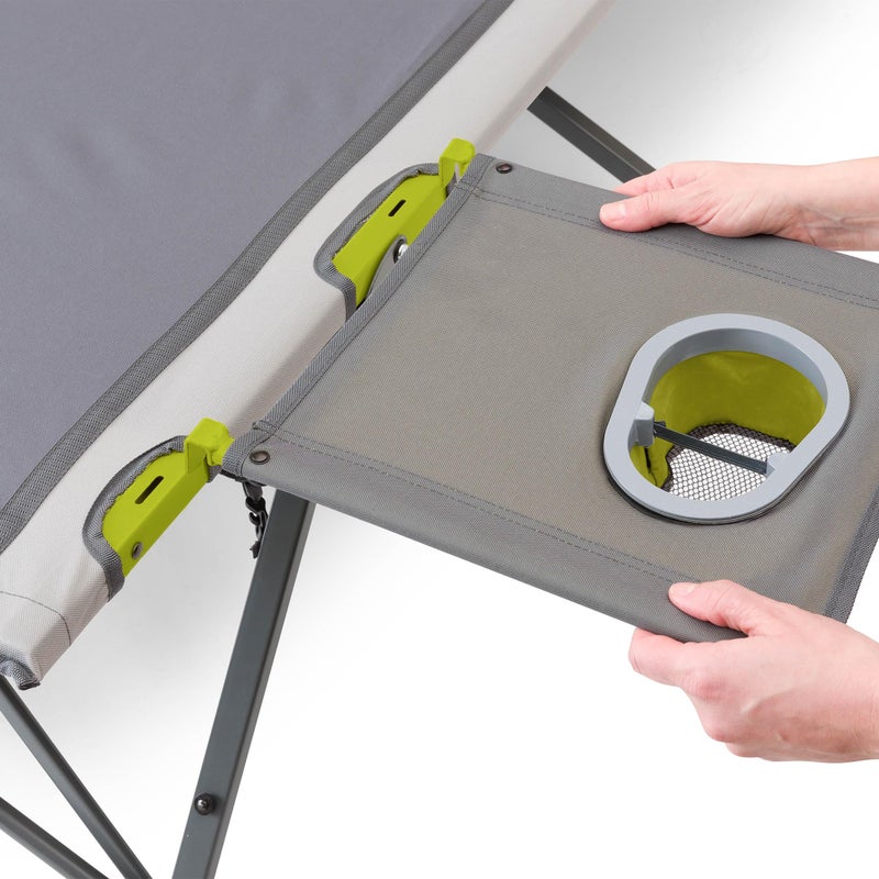 CORE Folding Camping Cot | Extra Wide Heavy Duty Camp Cot with Removable Side Table & Mesh Gear Loft | Folding & Portable Camp Bed with Carry Bag | Supports 300 lbs - Image 5