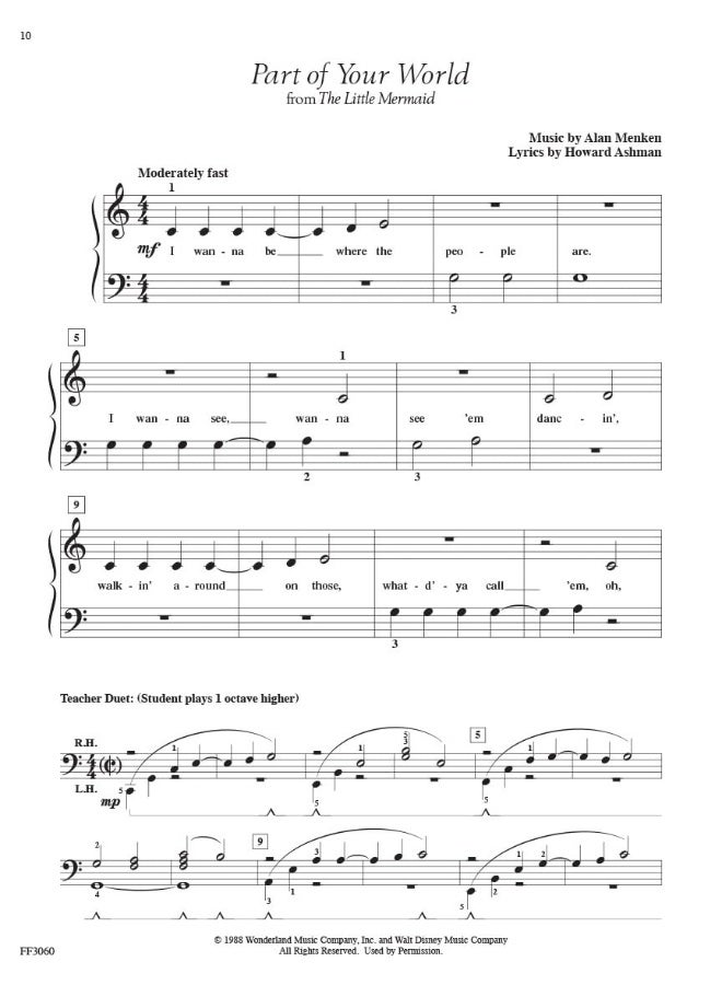 Adult Piano Adventures - Disney Book 1: Classic and Contemporary Disney Hits - Image 4