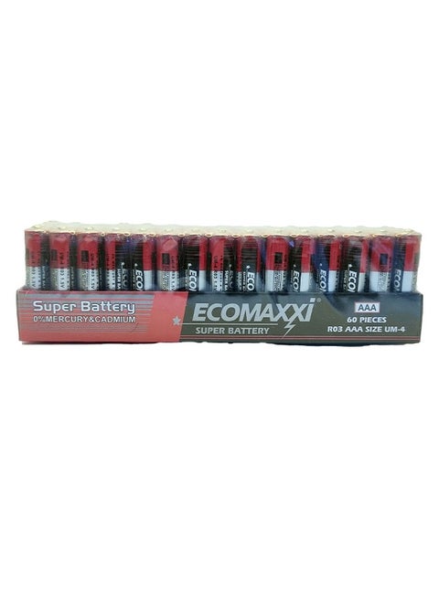 ECOMAXXI AAA BATTERY 60PCS BOX