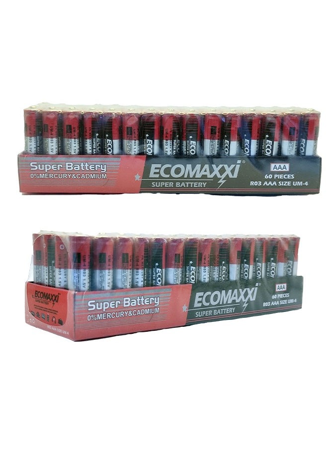 Ecomaxx - ECOMAXXI AAA BATTERY 60PCS BOX - Image 1