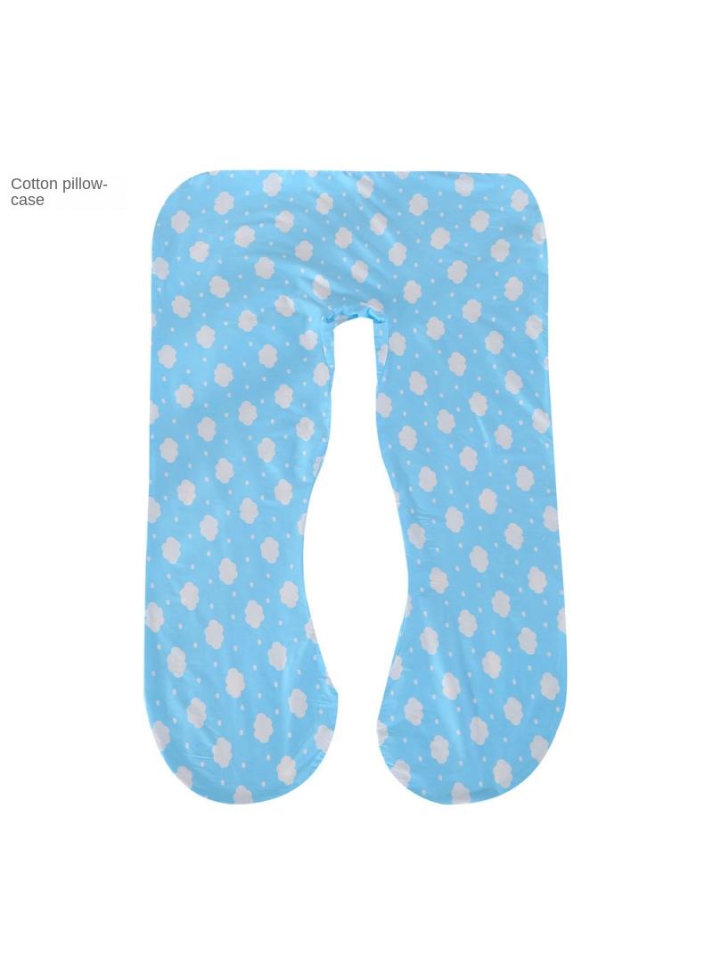 U-Shaped Full Body Pregnancy Cotton Pillow Cover 70x130cm - Image 1