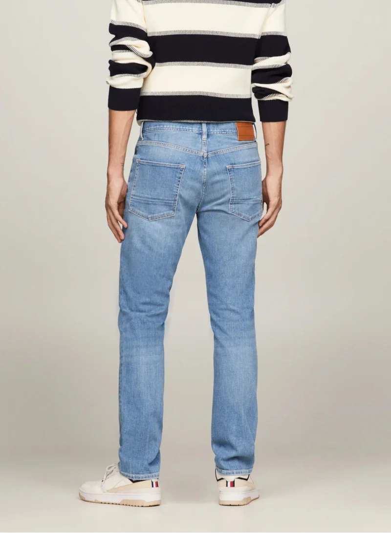 TOMMY HILFIGER Mid Wash Straight Jeans