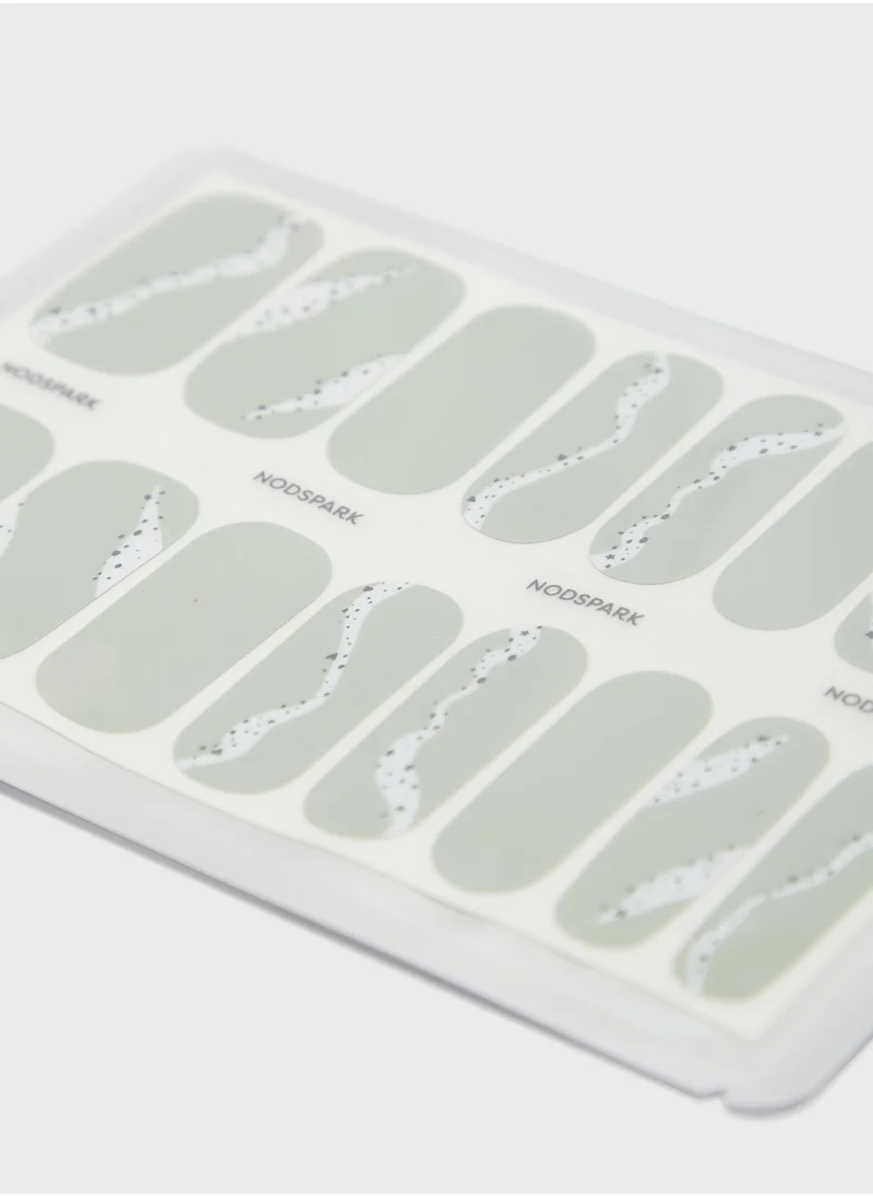 NODSPARK Nail Art Wrap - Olive Milky Way