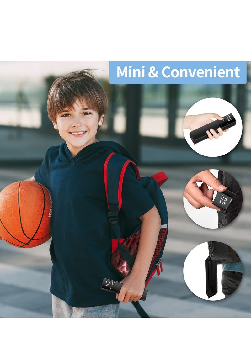 Barakah Electric Ball Pump,Smart Football Pump Portable Fast Ball Inflation with Accurate Pressure Gauge and Digital LCD Display for Football Basketball Volleyball Rugby (2 Needle and 1 Nozzle) - Image 4