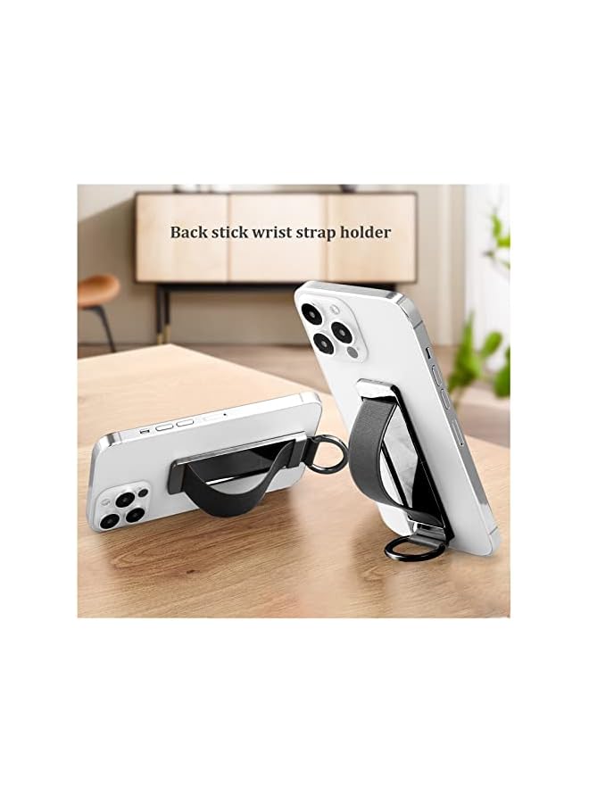 Green Tiger Phone Grip, 3 Packs Phone Grips for Back of Phone, Phone Strap Grip Holder Finger Cell Phone Grip Telescopic Phone Finger Strap Stand Universal Finger Kickstand for Most Smartphones (Black) - Image 4