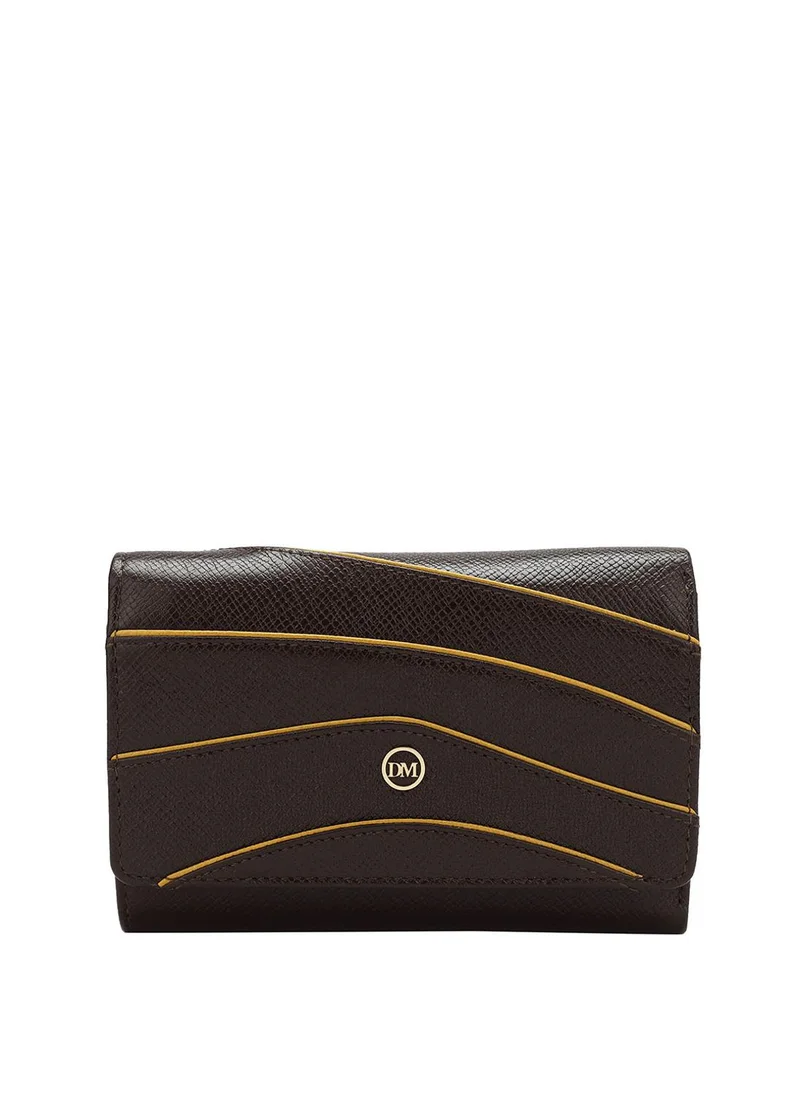 Da Milano Genuine Leather Brown Ladies Wallet