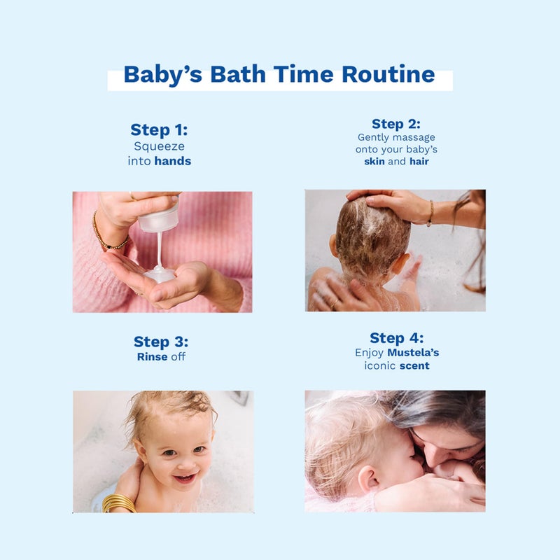 Mustela Baby 2-in-1 Cleansing Gel - Baby Body & Hair Cleanser - with Natural Avocado - Biodegradable Formula & Tear-Free - 6.76 fl. oz. Ã¢Ã¢â€šÂ¬Ã¢â‚¬Å“ 2-Pack - Image 3