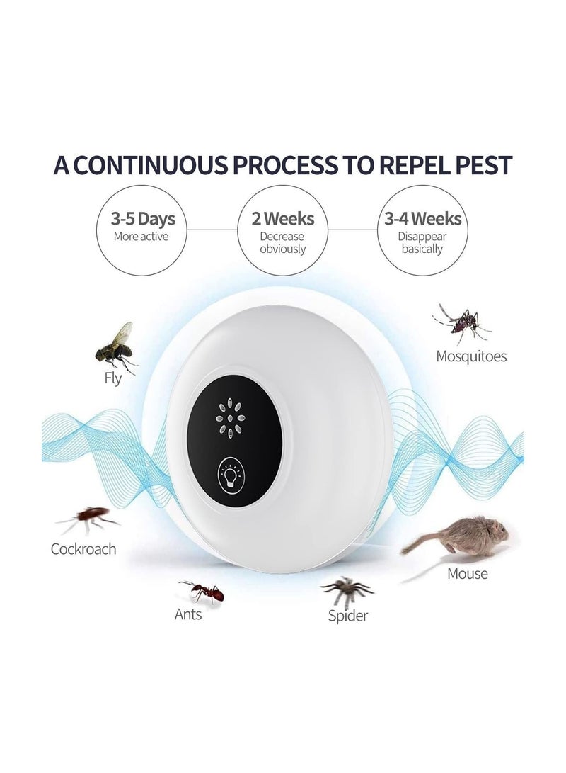 نيبمينينت Pest Repeller Ultrasonic 6 Pack Electronic Repellent Plug in Mouse Rodent Indoor Control Home Kitchen - Image 4