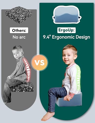 Babelio ErgoDesigned Booster Seat for Kitchen Chair Promote Proper Upright Posture Toddler Booster Seat for Dining Table Removable Washable Cover Suitable for 18 Months to 5 Years Blue - Image 3