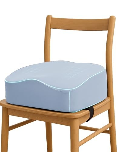 Babelio ErgoDesigned Booster Seat for Kitchen Chair Promote Proper Upright Posture Toddler Booster Seat for Dining Table Removable Washable Cover Suitable for 18 Months to 5 Years Blue - Image 1