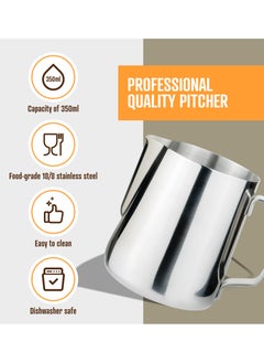 MMG Stainless Steel Milk Frother Pitcher Milk Frothing Coffee Cup, Perfect Pitcher for Espresso Latte Art Barista  - Image 5