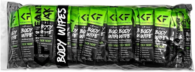 Klean Freak - Body Wipes - 100 Pack - Tea Tree - Image 1