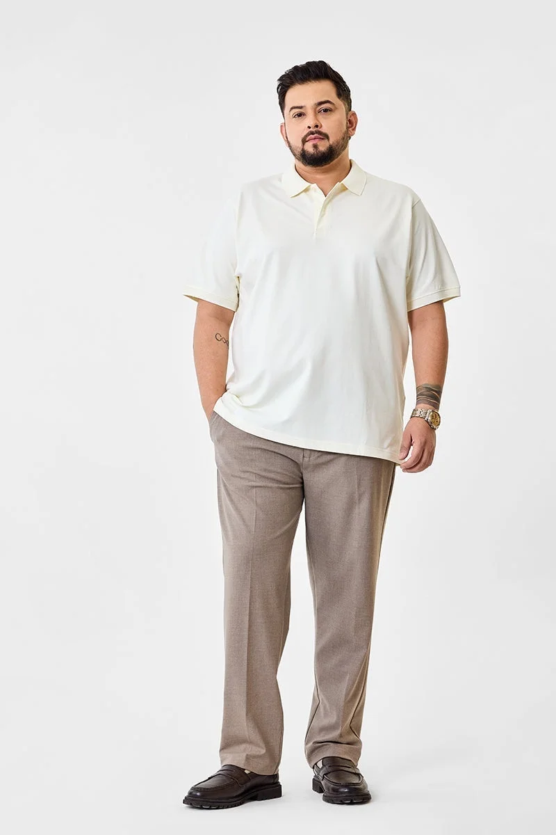 SNITCH Plus Size Stretch Polo T-Shirt
