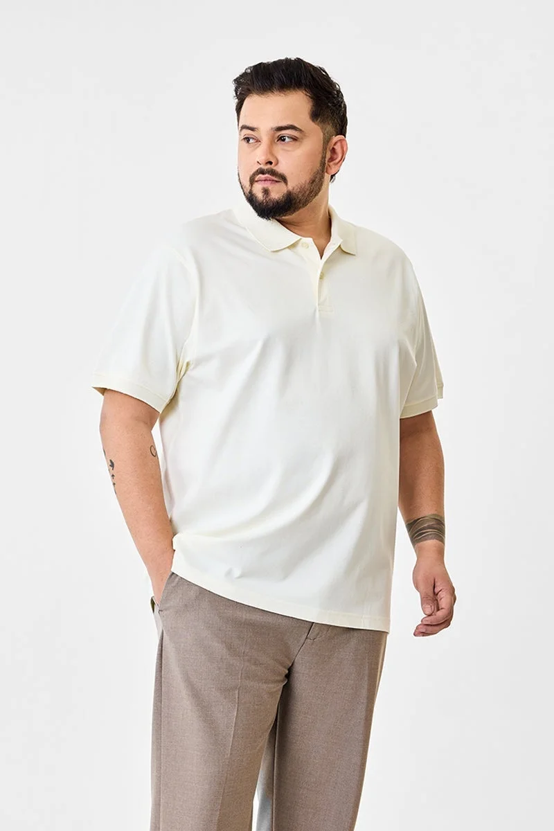 SNITCH Plus Size Stretch Polo T-Shirt