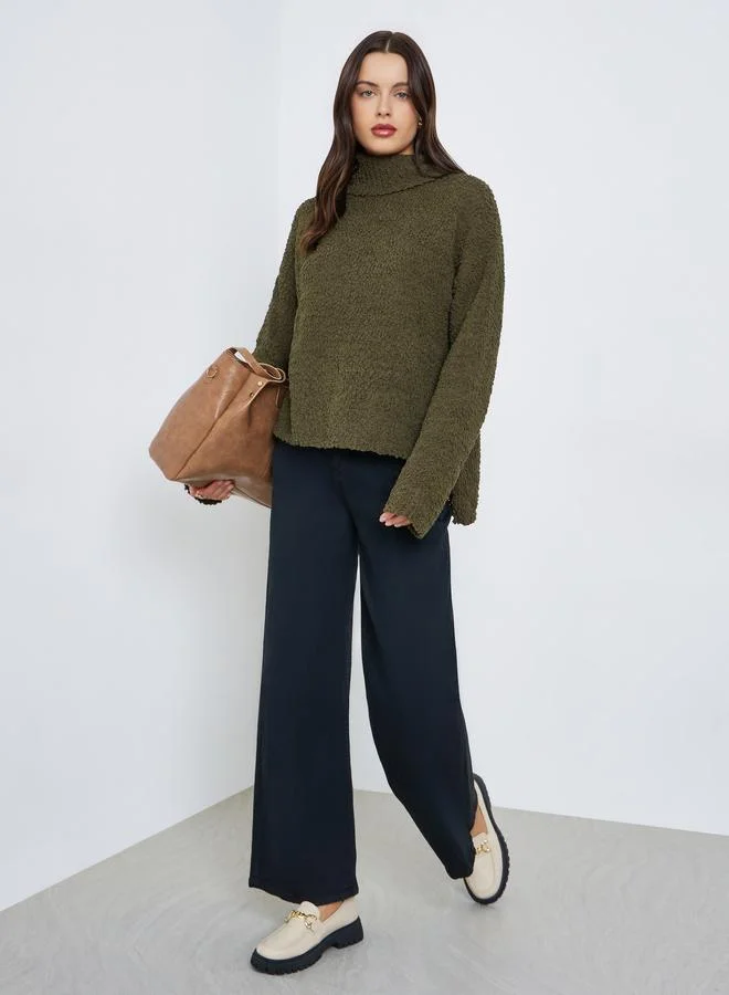 Styli Solid Turtle Neck Jumper Sweater