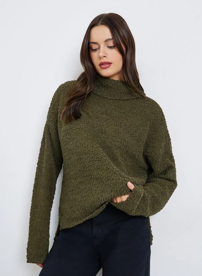 Styli Solid Turtle Neck Jumper Sweater