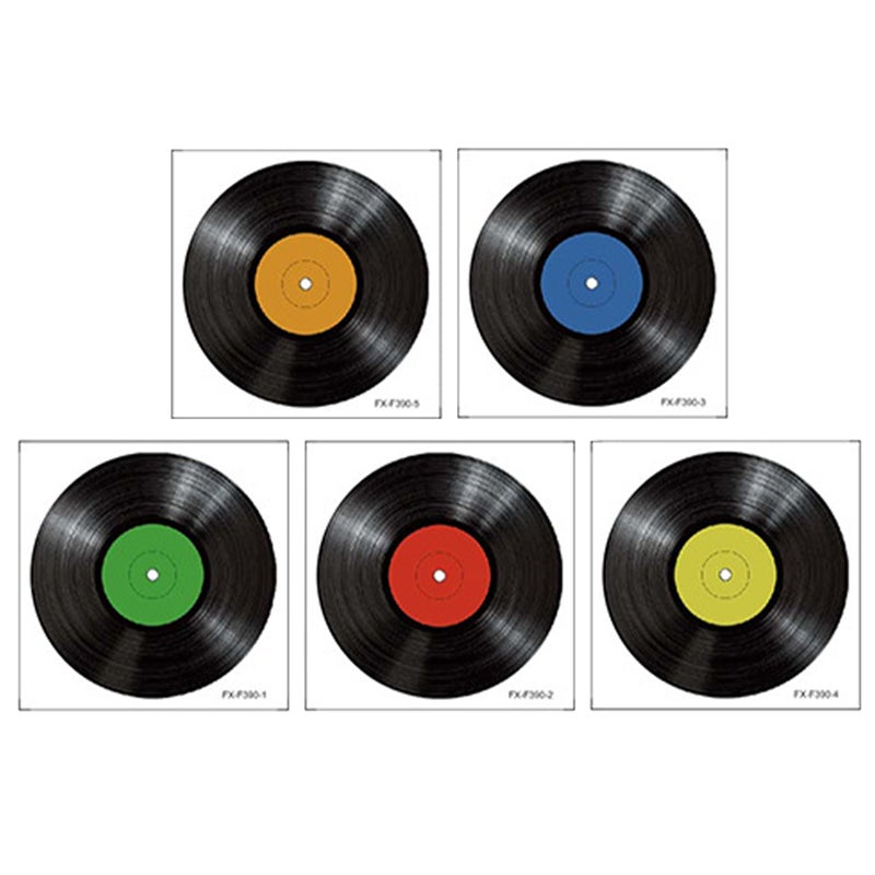 5pcs Vinyl Records Decoration Wall Decal Decoration Vinyl Records Stickers Room Decor - Image 5