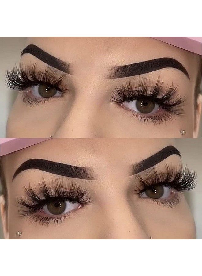 Losha Lashes 6 Pairs Fluffy False Eyelashes for Women 20mm Long Dramatic Faux Mink Strip 5D Lashes Pack for Gorgeous Makeup - Image 5