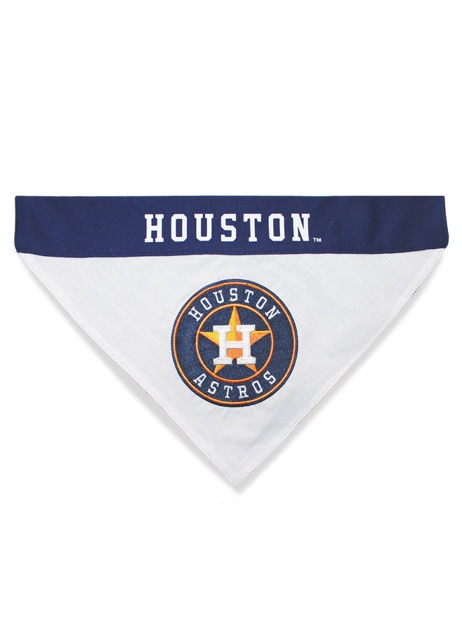 Pets First Mlb Houston Astros Reversible Bandana Size XxLarge For Dogs & Cats. 2 Sided Sports Bandana,Premium Embroidery Team Logo, All Mlb Teams Available  - Image 3