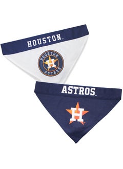 Pets First Mlb Houston Astros Reversible Bandana Size XxLarge For Dogs & Cats. 2 Sided Sports Bandana,Premium Embroidery Team Logo, All Mlb Teams Available  - Image 1