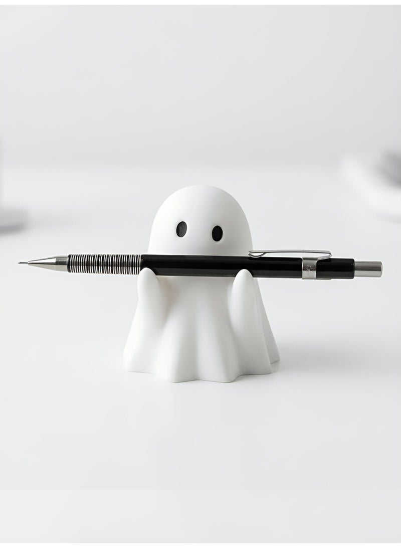 Cute Ghost Pen Holder Desk Decor for Office and School - Image 1