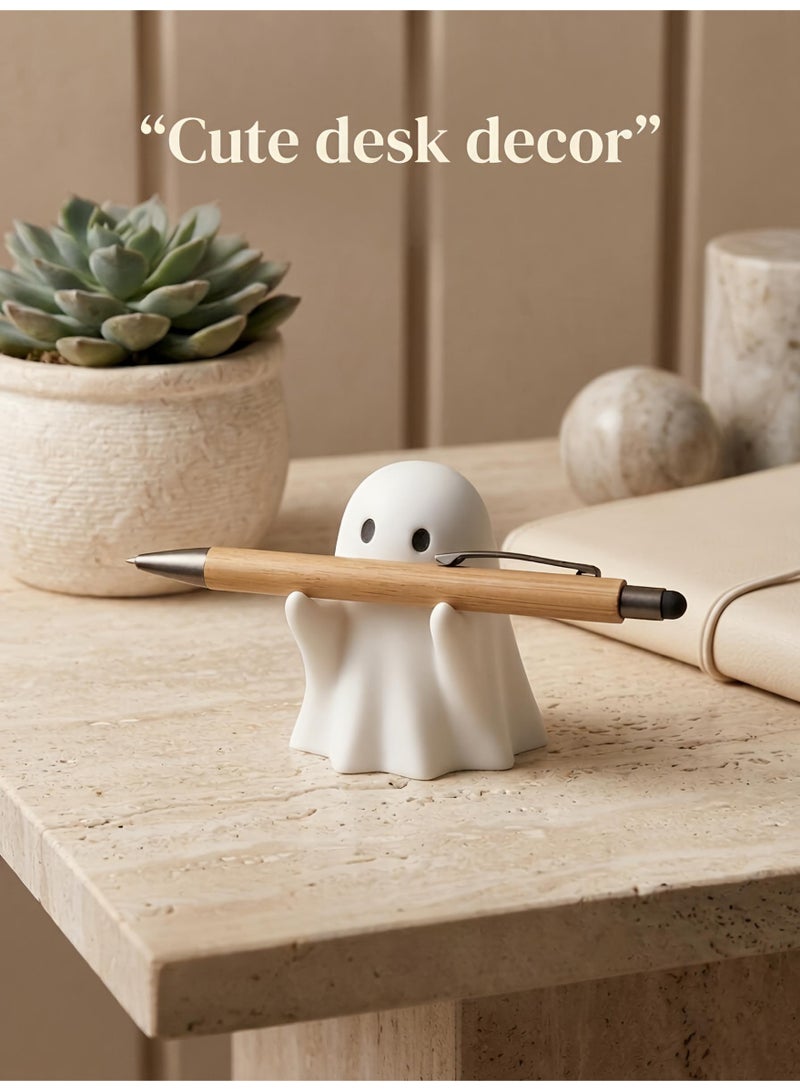 Cute Ghost Pen Holder Desk Decor for Office and School - Image 3