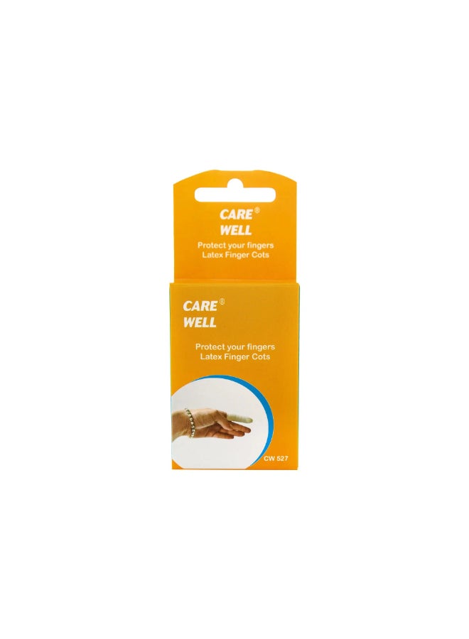 Carewell Latex Finger Cots - Assorted Sizes