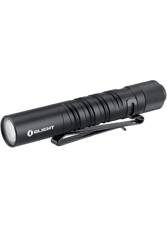 OLIGHT I3T 2 edc Pocket Small Flashlight, Slim Flashlight, 200 lumens Torch with Strong Clip,IPX8 Waterproof Mini Flashlight for Emergency, Outdoor, Dog Walking (Black)