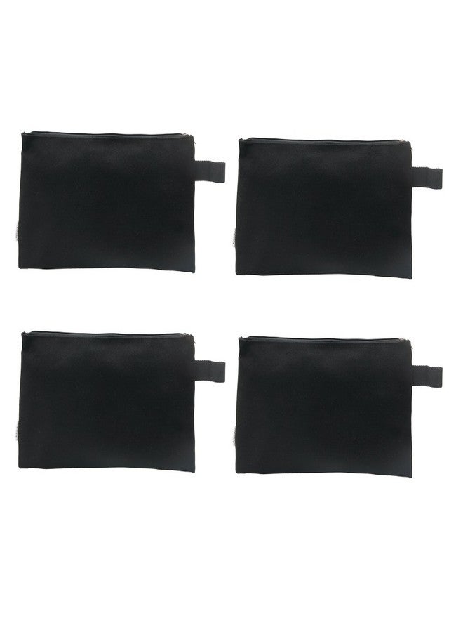 Augbunny 100% Cotton 16oz Heavy Duty Multi-purpose Canvas Zipper Tool Bag Organize Storage Pouch 4-pack - Image 2