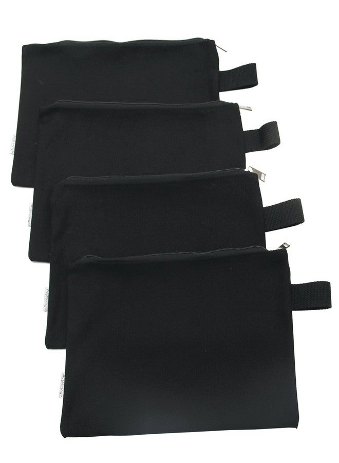 Augbunny 100% Cotton 16oz Heavy Duty Multi-purpose Canvas Zipper Tool Bag Organize Storage Pouch 4-pack - Image 1