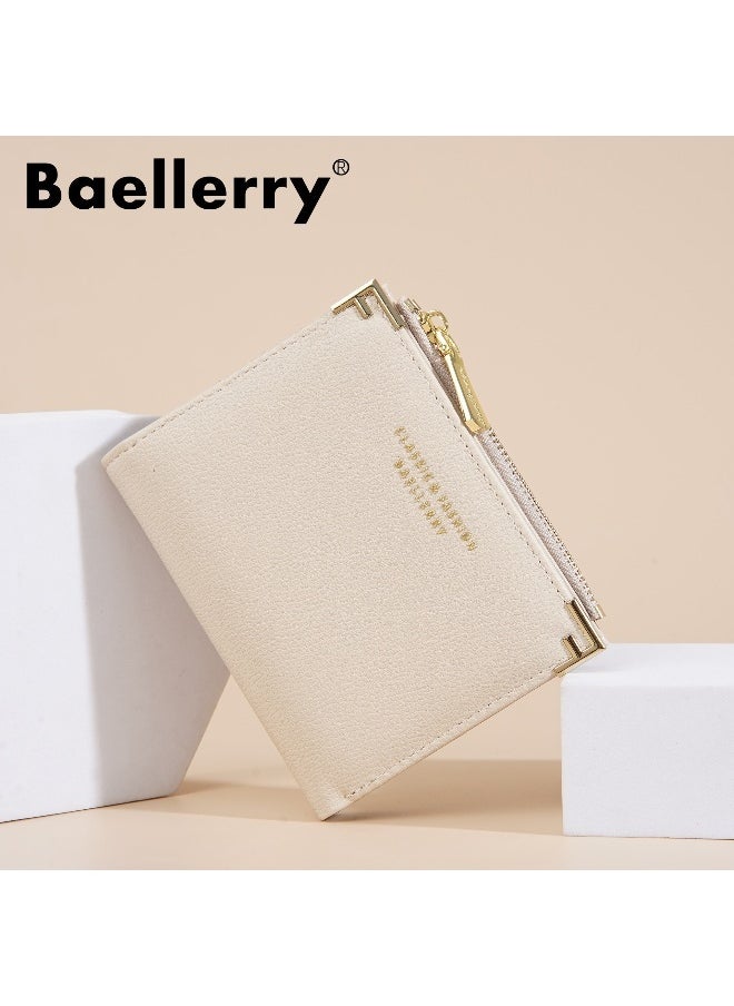 baellerry Korean Women's Purse Short Fashion Zipper Multi-card Button Purse Woman  - Image 2