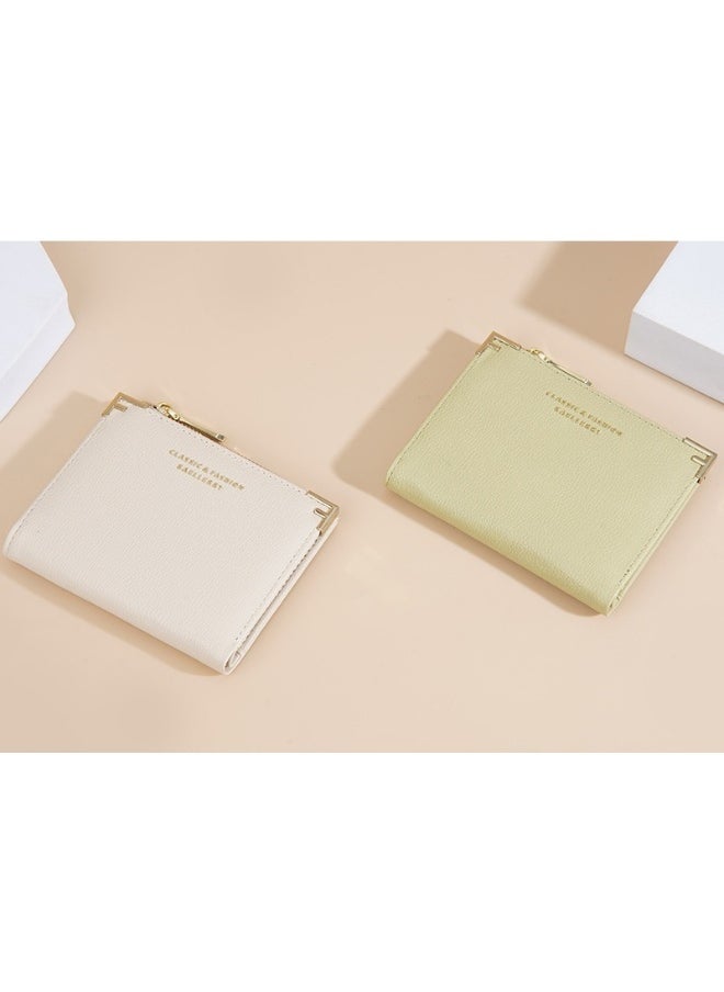 baellerry Korean Women's Purse Short Fashion Zipper Multi-card Button Purse Woman  - Image 3
