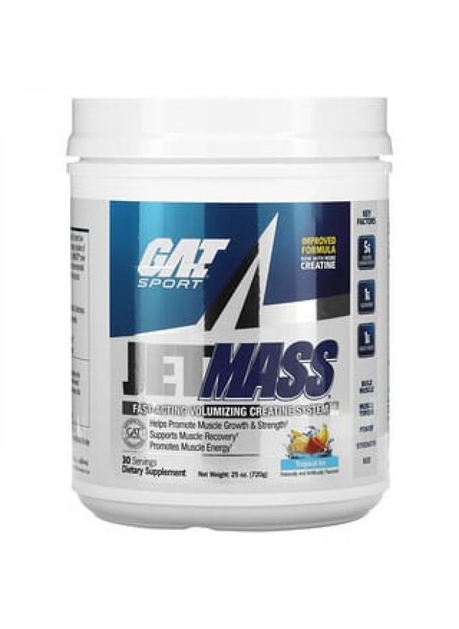 GAT GAT JetMASS Fast-Acting Volumizing Creatine System Tropical Ice 25 oz (720 g) 