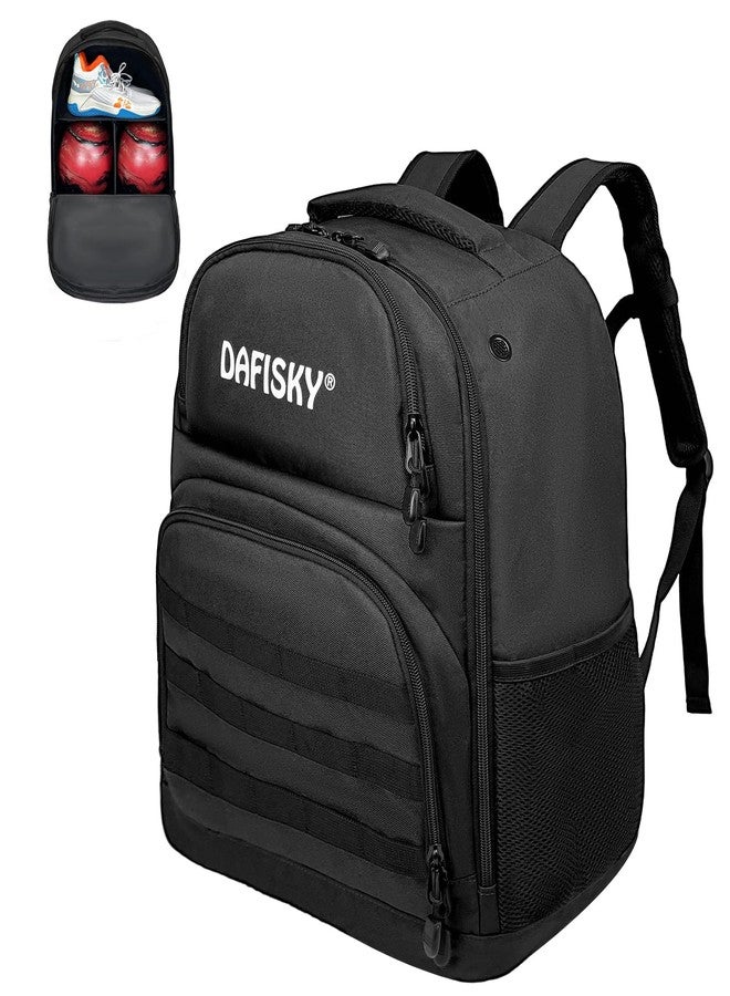 DAFISKY Bowling Ball Bag 2 Ball Bowling Backpack Fit Single or Two Balls with Shoe Compartment & Portective Foam Holder,Fits Shoes Up to Us Size 16 - Image 1
