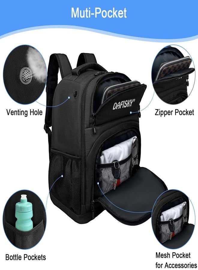 DAFISKY Bowling Ball Bag 2 Ball Bowling Backpack Fit Single or Two Balls with Shoe Compartment & Portective Foam Holder,Fits Shoes Up to Us Size 16 - Image 5